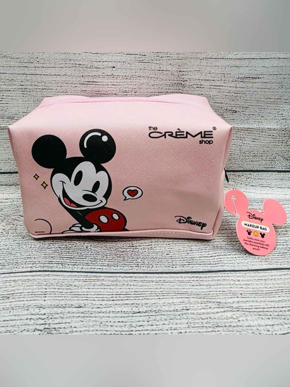 The Crème Shop Minnie And Mickey Mouse Makeup Bag New With Tags